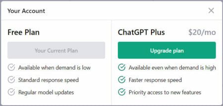 ChatGPT Plus costa 20 de dolari pe luna